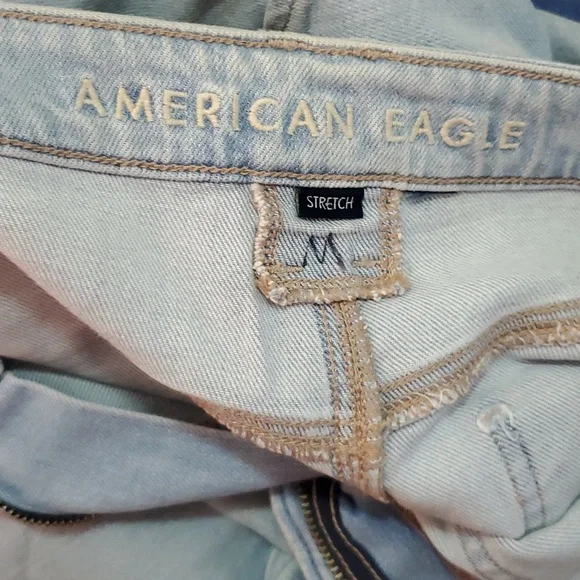 American Eagle Outfitters Light Blue Flare Jeans - Picture 10 of 16